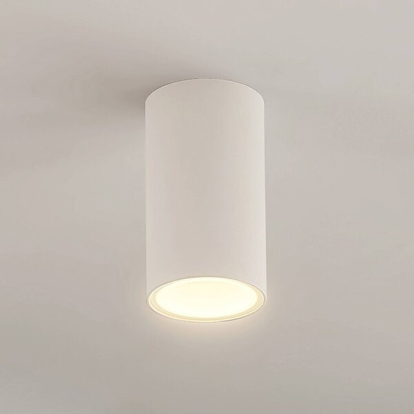 Arcchio downlight Olivir, biały, metal, Ø 6cm, GU10, IP44 Olivir Arcchio, możliwość ściemniania, biały / opal, przedpokój, aluminium, nowoczesny