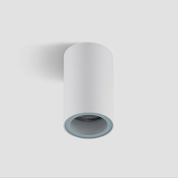 Arcchio downlight Olivir, biały, metal, Ø 6cm, GU10, IP44 Olivir Arcchio, możliwość ściemniania, biały / opal, przedpokój, aluminium, nowoczesny