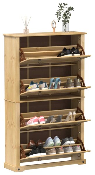 Szafka na buty Corona, 99x32x163,5 cm, lite drewno sosnowe