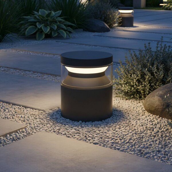 IDEAL LUX Lampa ogrodowa stojąca Boeing, czarny, metal