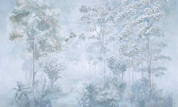 Fototapety Ścieżka w mglistym lesie, Fototapety Natura, u78448v3 : Uwalls.pl