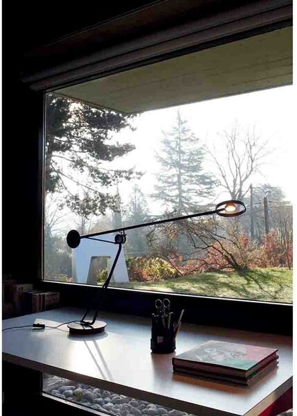 Lampa Stołowa DCW, czarny, gabinet | pracownia, aluminium