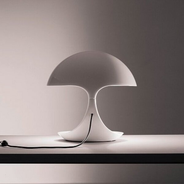 Lampa Stołowa Martinelli Luce, Cobra, biały, salon, tworzywo sztuczne, design