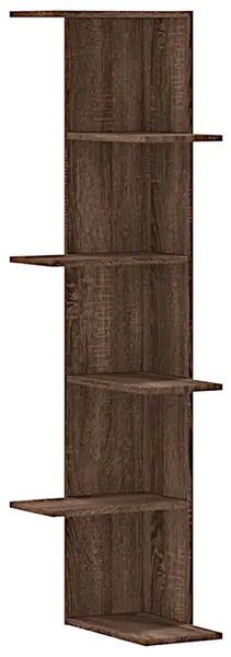 Elegancka półka ścienna brązowy dąb Dąb K4-L25