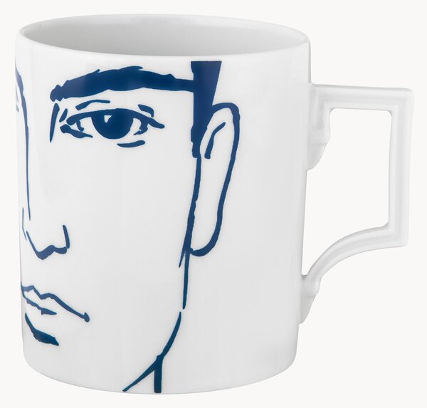 Ręcznie wykonany kubek z porcelany Adam