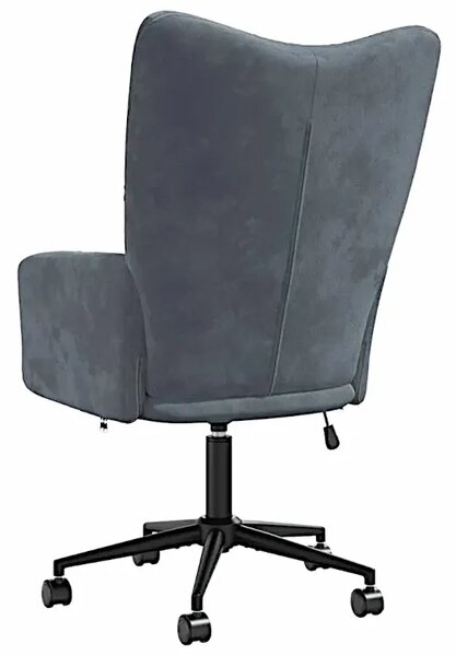 Fotel do biurka glamour ciemnoszary T4-S62