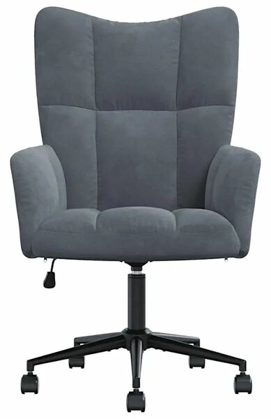 Fotel do biurka glamour ciemnoszary T4-S62