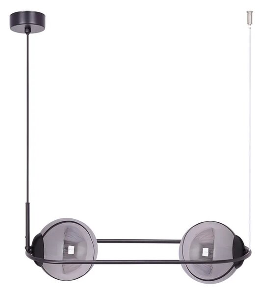 Lampa wisząca nad stół z grafitowymi kloszami - 18X A200 F8-C65