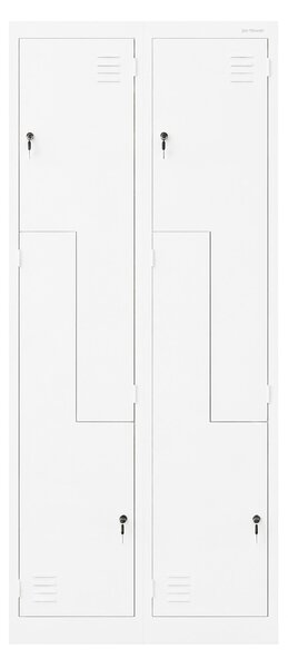Szafa ubraniowa typu L biała: JULIA, 800 x 1850 x 400 mm