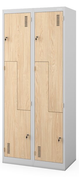 Szafa ubraniowa typu L szara / dąb sonoma: Eco Design JULIA, 800 x 1850 x 400 mm