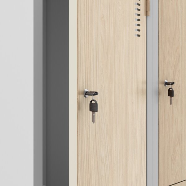 Szafa ubraniowa typu L szara / dąb sonoma: Eco Design JULIA, 800 x 1850 x 400 mm
