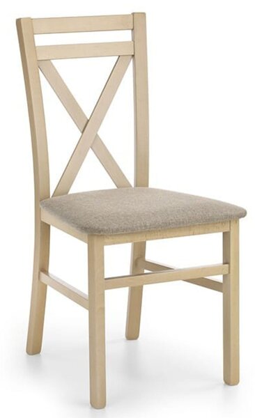 EMWOmeble Krzesło drewniane do jadalni DARIUSZ / dąb sonoma, tap: Inari 23