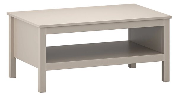 Beżowy prostokątny stolik kawowy taupe P2-S49