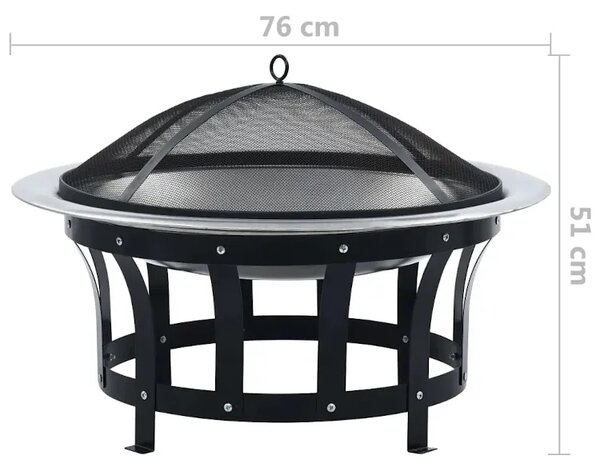Palenisko ogrodowe z grillem P9-E88