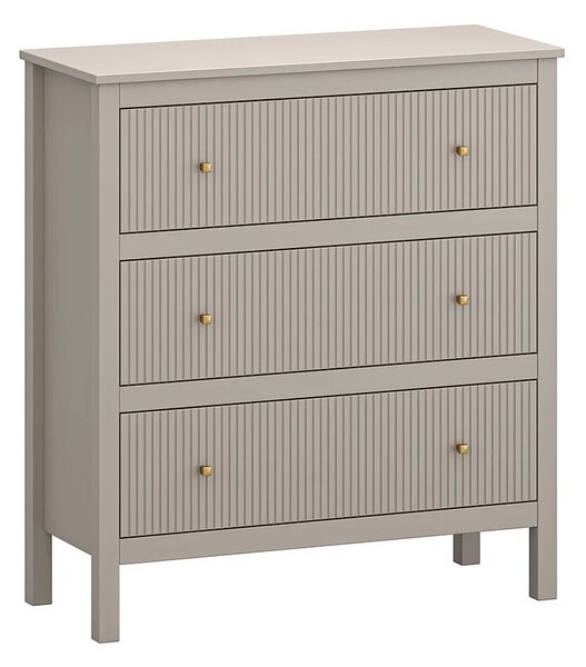 Nowoczesna komoda z trzema szufladami w kolorze taupe Z1-F29