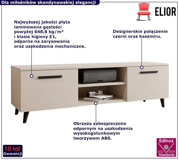 Nowoczesna szafka pod telewizor w kolorze kaszmir M5-N66