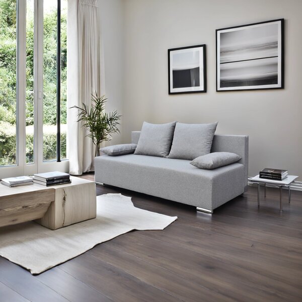Kanapa rozkładana sofa z funkcją spania Style Szara