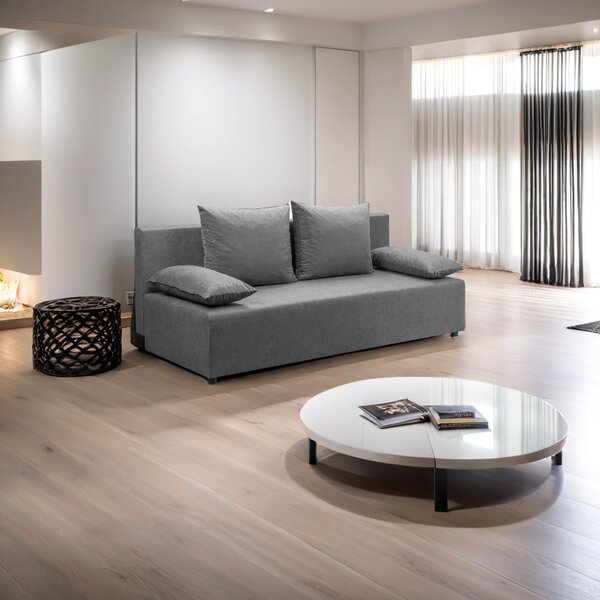 Kanapa rozkładana sofa wersalka z funkcją spania BS10 Szara