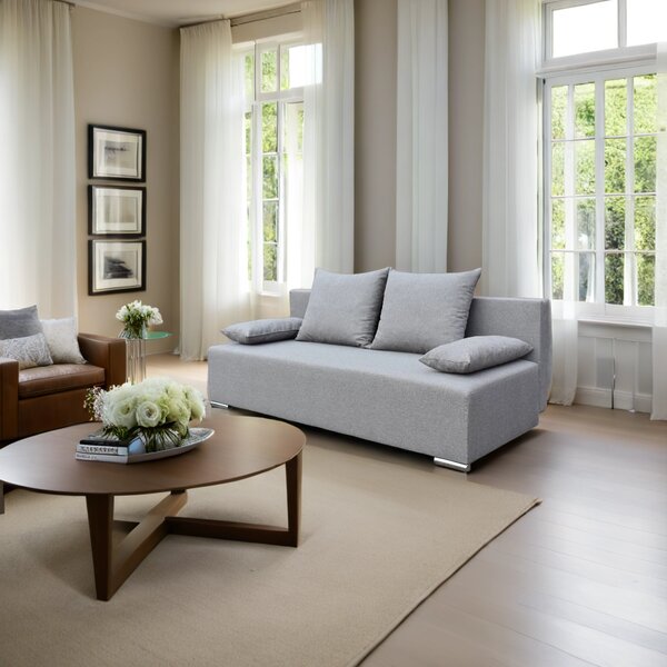 Kanapa rozkładana sofa z funkcją spania Style Szara