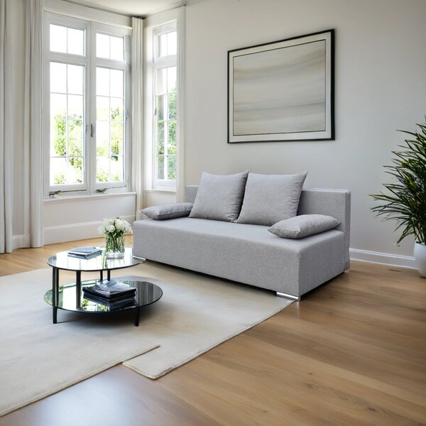 Kanapa rozkładana sofa z funkcją spania Style Szara
