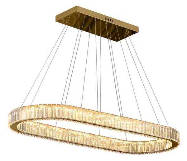 Lille - lampa wisząca nowoczesna 80cm 26W złoty nad stół