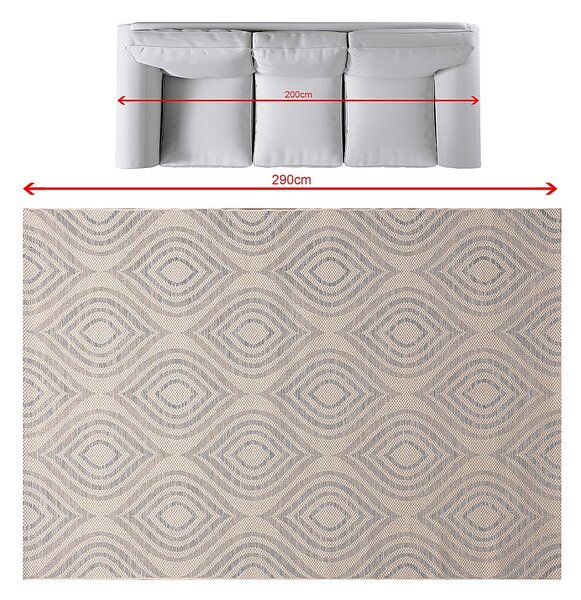 Dywan Breeze beige/raw/blue 200x290cm