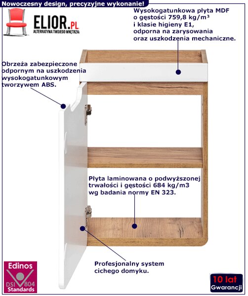 Szafka z umywalką 40 cm K6-F10