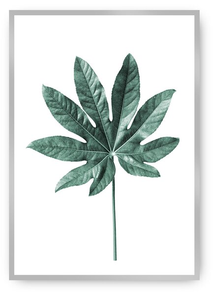 Plakat Leaf Emerald Green