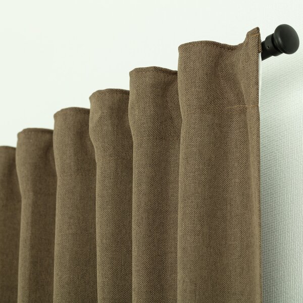 Zasłona BASIC na taśmie marszczącej 140x300cm jasne khaki 1 szt