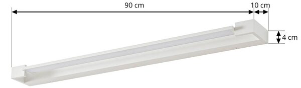 Kinkiet Jora Arcchio, biały / opal, łazienka, aluminium, nowoczesny