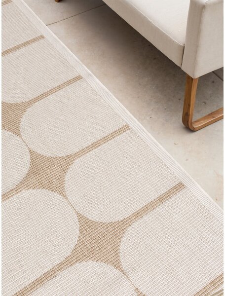 Chodnik odpowiedni na zewnątrz w beżowo-śmietankowym kolorze 80x250 cm Duet Bowen – NORTHRUGS