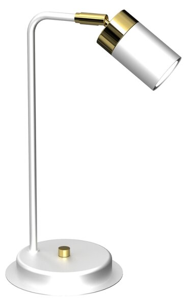 Biało-złota lampka nocna - K380-Hawe