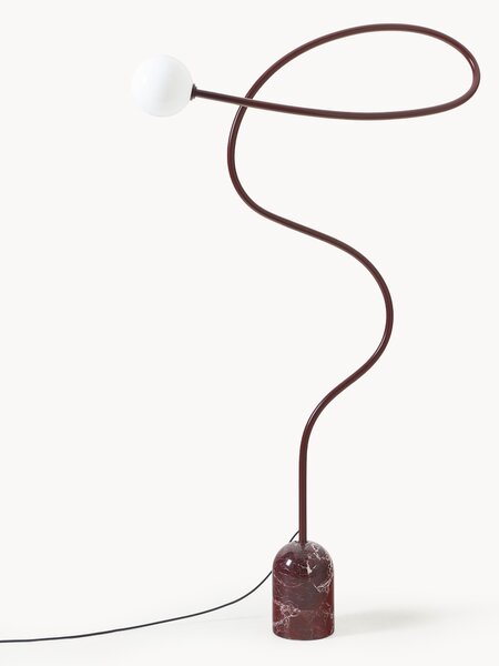 Lampa podłogowa z marmurową podstawą Alina