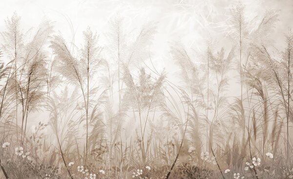 Fototapety Wysokie rośliny w pastelowych kolorach, Fototapety Natura, u93903 : Uwalls.pl