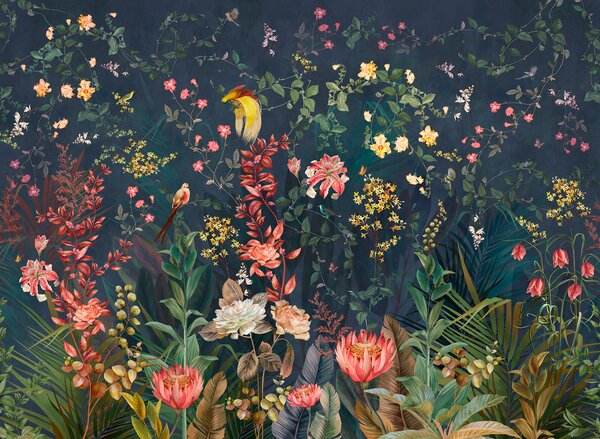 Fototapety Jasne gałęzie i ptaki w stylu chinoiserie, Fototapety Natura, u74744 : Uwalls.pl