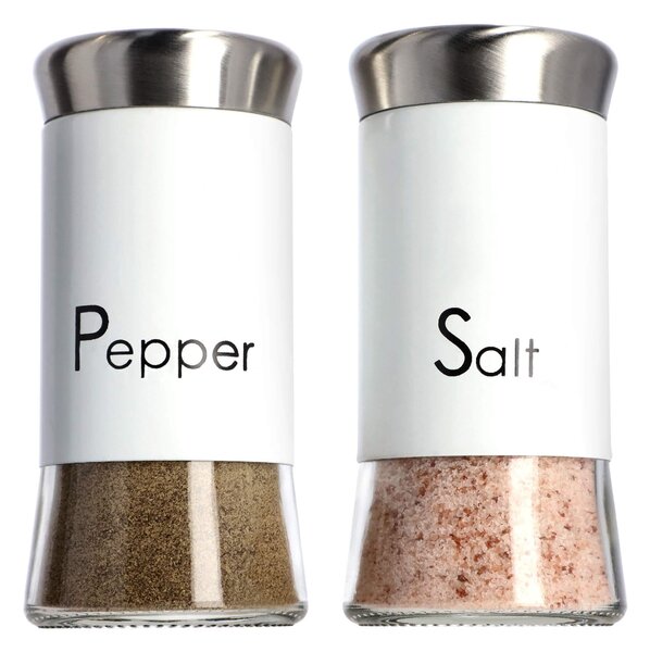 Przyprawniki do soli i pieprzu Force białe 150 ml 2 szt