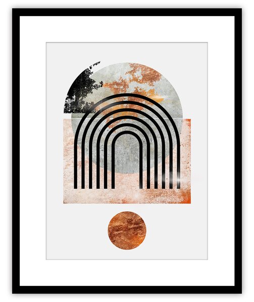 Obraz Abstract I 40x50cm copper