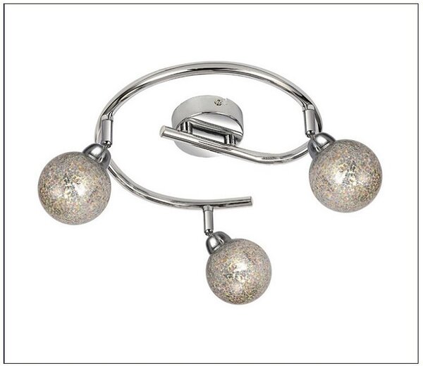 Lampa sufitowa z trzema kloszami na spirali - 16X V093 P1-D47