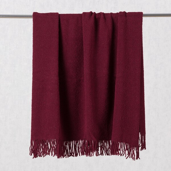 Pled Boucle 140x200cm red wine