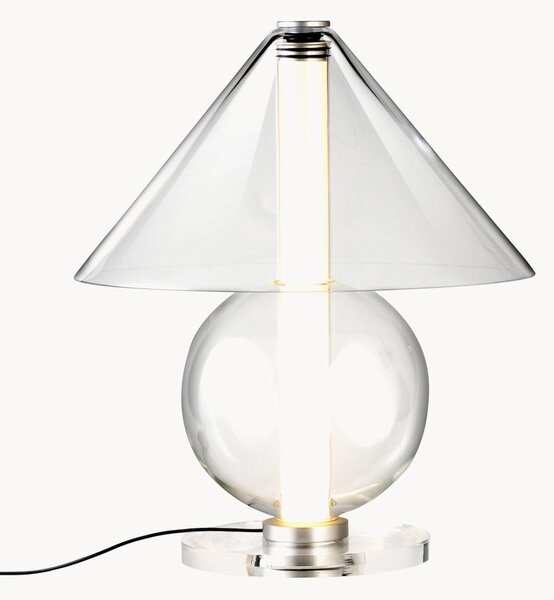 Lampa stołowa LED ze szkła dmuchanego z funkcją przyciemniania Fragile