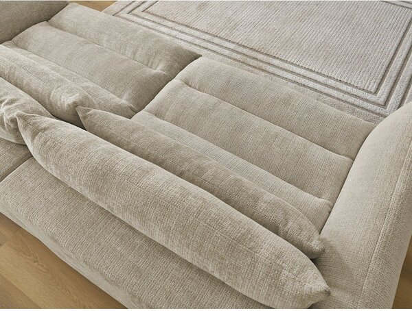 Beżowa sofa z tkaniny szenilowej 276 cm Neil – Bobochic Paris
