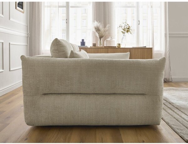 Beżowa sofa z tkaniny szenilowej 276 cm Neil – Bobochic Paris