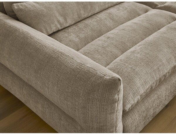 Beżowa sofa z tkaniny szenilowej 276 cm Neil – Bobochic Paris