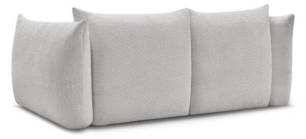 Jasnoszara sofa z materiału bouclé 234 cm Azra – Bobochic Paris