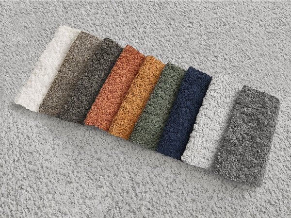 Jasnoszara sofa z materiału bouclé 234 cm Azra – Bobochic Paris