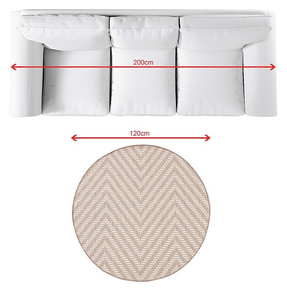 Dywan Lineo beige/mink 120cm