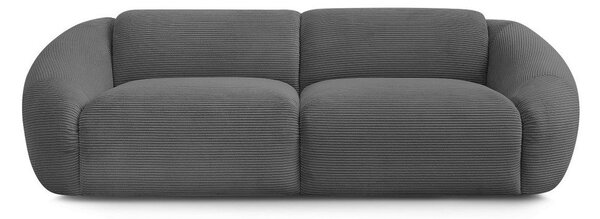 Szara sztruksowa sofa 250 cm Tina – Bobochic Paris