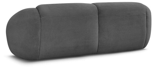 Szara sztruksowa sofa 250 cm Tina – Bobochic Paris