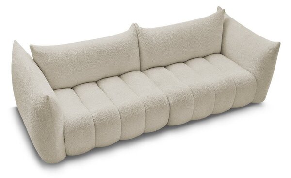 Beżowa sofa z materiału bouclé 286 cm Azra – Bobochic Paris