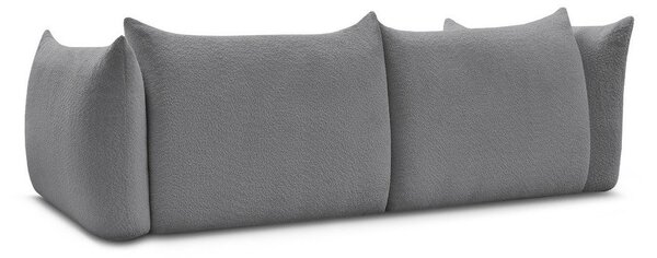 Szara sofa z materiału bouclé 286 cm Azra – Bobochic Paris